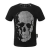 P..P New Skull Men's T-shirt Fashionable Cowboy Cowboy Skull Match T-shirt Designer T-shirt Street Hip Hop Sleeve Clain Asie taille M-3XL