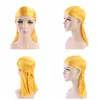 Berets Elastizität Baotou Cap Haartbänder Simulation Silky Durag Long Tail Pirat Hut Stirnband Turban für Kinder Kinderbandzubehör