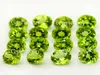 50pcslot peridot naturel perles à facettes rondes Stones 06447097