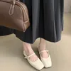 Vintage Spring Femmes Mary Jane Chaussures Fashion Ladies Casual Soft Sof Softs Fomens Comfort Square Toe Toe Grandas chaussures 240419