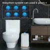 Lixo do banheiro de lixo de sensor inteligente pode indução eletrônica automática de banheiros domésticos lixo à prova d'água suprimentos domésticos inteligentes 240429