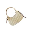 Sac à main le plus vendu Novel 80% Factory Popular Lazy Style Grass Woven Sac Handheld Weaving Hobo Stick for Womens Unique Texture Sac