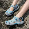 Humtto utomhus kvinnor uppströmskor andas sommar aqua skor gummi luftnät sandaler vada snabbtorkning strandneakers 240424