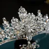 Clips de cheveux Crims Crowns Tiaras pour femmes accessoires de bijoux de mariage princesse