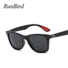 Occhiali da sole runbird marchio design classico uomo polarizzato Donne guidando telai quadrati occhiali da sole goggle uv400 gafas de sol 5329