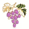 Brooches Grape Bouquet Brooch Girl Cute Fruit Needle Party Wedding Jewelry