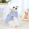 Dog Apparel Pet Clothes Spring And Summer Thin Sun Flower Striped Vest Teddy Shirts Cat Clothing