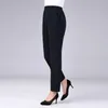Women's Pants Spring Summer Women Thin High Waist Elastic Straight Long Pencil Casual Red Trousers Large Size 3xl Xxxl