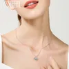 Doteffil 925 Sterling Silver Solid Small Heart Pendant Halsband 1630 tum Snake Chain for Women Wedding Charm Fashion Jewelry 240429