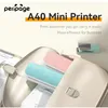 Péripage A40 A4 3 pouces 2 1 Étiquette Impression de document d'imprimante thermique sans fil sans fil sans encre