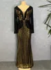 Robes décontractées Soirée de luxe pour les femmes Robe de bal de promo de mariage African Dashiki Dashiki Robe 2024 Vêtements d'automne Long Robe