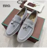 Summer Walk Slaafers Loro Klavier Herren Frau Kleid flach Low Top Wildleder Leder Moccasins Komfort Loafer Sneaker Senden Schuhe und Staubbeutel Loro Piano Designer Schuhe Büro