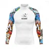 Dames zwemkleding heren rashguard zwemhirt met lange mouwen zwembescherming uv bescherming surf t-shirts surfpak duiken zwemmen strakke rash guard gym