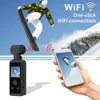 4K Ultra HD Pocket Action Camera 270 ° roteerbare vlog wifi mini sportcam waterdichte helm helm fietsrecorder 240430