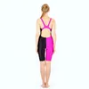 Dames zwemkleding Women Racing Swims Puits Young Girls 'Black Sharkskin Professional Knie-Length Sporty Athletes Swimsuit voor competitie
