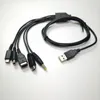 Câble de 1,2 m Charge rapide de 5 en 1 fil de cordon de chargeur de jeu USB pour Nintendo New 3DS XL NDS Lite Ndsi ll Wii U GBA PSP