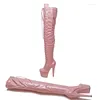 Tanzschuhe Auman Ale 17cm/7inches pu obere sexy exotische High Heel -Plattform Party Frauen Boots Nachtclubs Pole 120