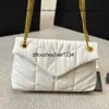 Loulubag YS YSLA Bag Puffer Quality Women Mirror Luxury Designer Chain Bags Tote Crossbody Handbags Classic äkta lammskinn Soft Leather Wallet Purse 23121