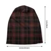 Berets Red Plaid Black Tartan Bonnet Homme Outdoor Dünne Schädel Mützen Stewart Caps für Männer Frauen Neuheit Hüte