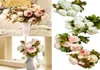 13 headsbouquet人工花シルクフラワーヨーロッパfall vivid peony Fake Leaf Wedding Home Party Decoration1590035