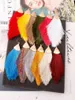 Fashion Jewelry Fringe Earrings Alloy Cotton Thread Metal Dangle Triangle Arrow Tassel Ear Drop 12 Colors Women7219424