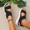 Chaussures décontractées Fashion Summer Femmes Sandales Mesh Blanc Sandalias Sandalias Open Toe Plage pour Zapatos Mujer