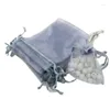 Bolsas de almacenamiento 50 piezas de 7x9cm Organza Bodas de bodas Bouches Embalaje de joyas Package transparente Nice Gift Bag Paquete