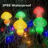 8Pack 50 LED Outdoor Solar Mushroom Lights with Solar Panel IP65 Waterdichte tuinlichten voor tuin Tuinpad Porch Decor 240430
