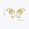 Enfashion Multilayer Circle Earrings onearrings for Women for Gold Color Rock Earingsのピアスファッションジュエリーe201174 240418