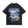 Mens t Shirt Killua Anime drukuje męskie i kobiety harajuku cool trend uliczny Hip Hop Ubranie