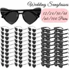 12100pairs hjärta solglasögon Bulk bröllopsfest gynnar för gäster Bachelorette Hen Fun Glasses Team Bride Bridesmaids Gift 240418