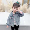 Jacket Jacket 'Jacket' Jacket Spring Clothes 2024 e Autumn Children Feres Forexled Style Korean Version Baby