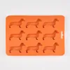 Bakvormen 9 rooster siliconen ijsbladen diervorm voedsel grade maken mal diy creatieve kubus cartoon puppy duurzaam huis