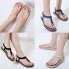 Tofflor 2024 ankomst sommarkvinnor flip flops hög topp sandaler anti-halk zapatos femme casual mjuk lägenheter strand plus storlek 46