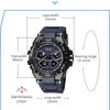 Wristwatches Fashion Smael Top Quartz Multifunctional Dual Movement Waterproof Back Light Alarm Clock Male 8070 Military Sport Green Watches