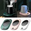 Wasserflaschen Wireless USB Vakuum Mug Desktop Kaffeewärmer 3 Level 55 ° C Tragbare intelligente Heizung Grüne Vintage Isolierte Tassen