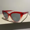 Gafas de sol Llegada al aire libre Fashion Cat Eye Women Designer Vintage Big Frames Shades UV400