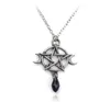 Collier de lune de Penram surnaturel Black Crystal Pendant Witch Protection Star Amulet For Women Charm Bijoux Accessoires Gift14553378