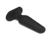 Anal tapón de tope silicona negra prostata masaje g spot estimulador juguetes sexuales para parejas A801 12 S10244841700