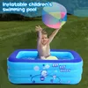 Piscina gonfiabile addensato Famiglia estate Game di acqua per esterni per piscina vasca da bagno con fondo a bolle adatto per bambini 43x28x15 pollici 240428