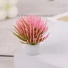 Dekoratif çiçekler ev dekorasyon simülasyonu yeşil bitki saksı mini çam iğne ofis masası süsleme