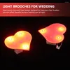 Broches 50pcs LED Pin de Noël La fête en forme de coeur FAVIR