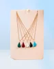 Роскошное качество подвесное ожерелье в пяти разных цветных камнях для женщин Свадебные украшения подарок PS809984175995996096