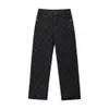 Designer Mens Jeans Fashion L Brand Slim Fit Pantalons lavés poids lavé Pantalon noir V Jean à jambe droite