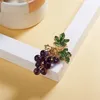 Brooches Grape Bouquet Brooch Girl Cute Fruit Needle Party Wedding Jewelry