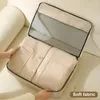 Storage Bags Travel Packing Cubes Bag Set Luggage Organizer With Transparent Cosmetic Zipper For Clothes