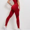 Frauen Tanks Ankunft Krawatten-Dye nahtloser Yoga-Anzug Fitness Sportswear zweiteilige Damen Sexy Cross Crop Tops Leggings Frau Sets