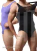 Designer 4 Farben sexy Männer ärmellose Trikot aus dehnbarem männlichen Shapewear einteilige weiche Unterwäsche Wrestling Singulet Bodywear Mode Badeanzug 106