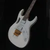 High Quality JEM 7V Steve Vai DiMarzio White 24 Frets Electric Guitar Rosewood Fretboard Floyd Rose Tremolo Golden Hardware