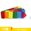 10m/15m Set Tail Rainbow Triangle Stunt Kite Accessories Toy Childrens Outdoor Entertainment Sports Kite Long Tail 240424